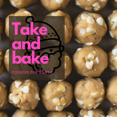 Take and bake cookies for Santa